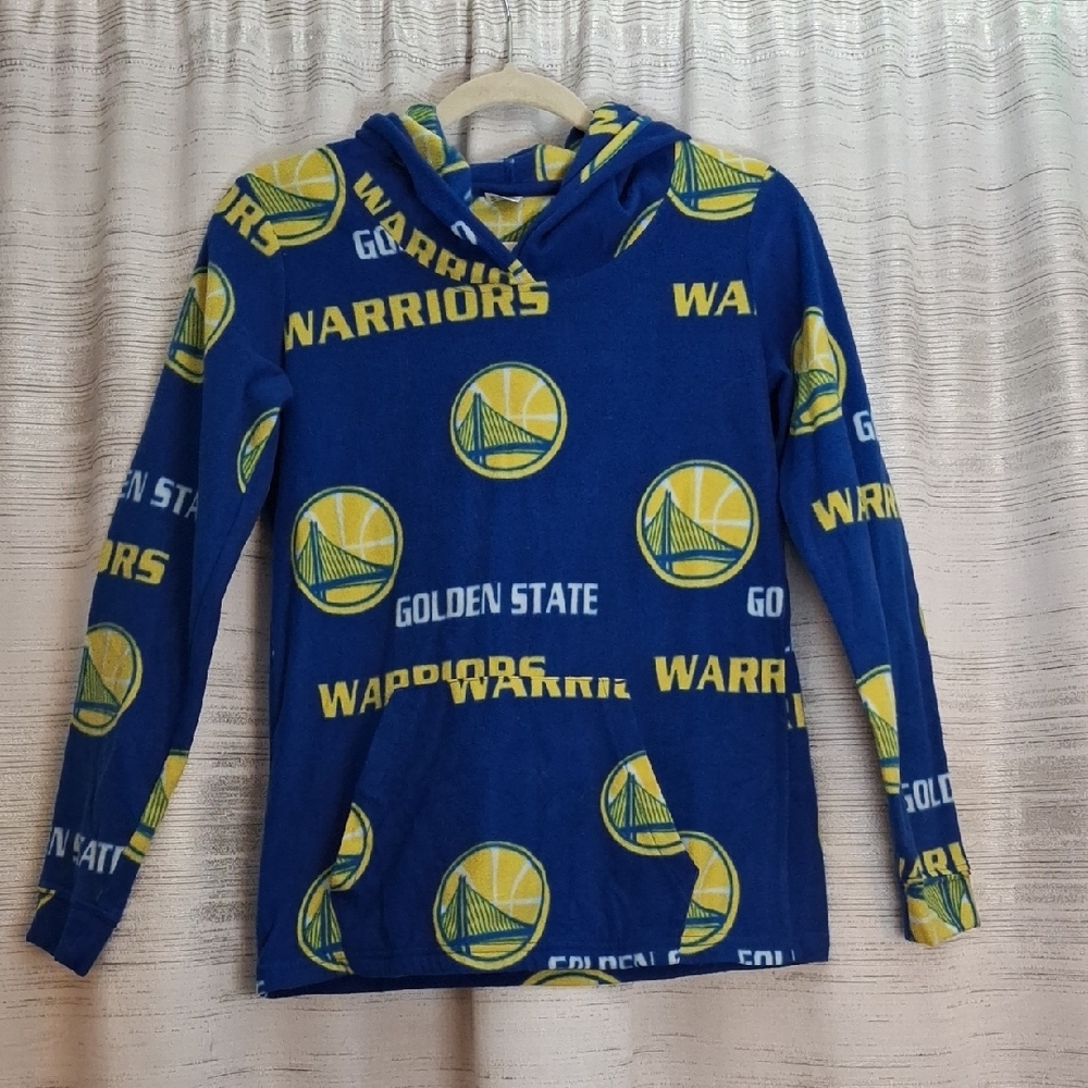 Golden State Warriors Womens Small Fleece Blue Hoodie